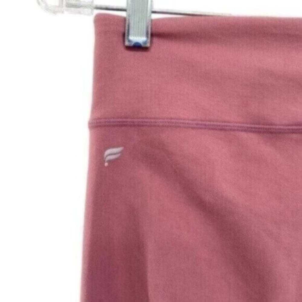 Fabletics Mid Rise Pink Rose Colorblock Leggings - Picture 10 of 14